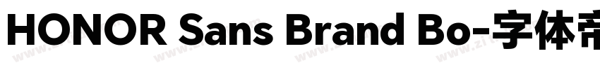 HONOR Sans Brand Bo字体转换